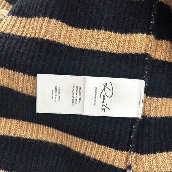 Rails Harris Sweater Camel Navy Stripe - Picture 9 of 13